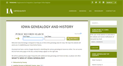 Desktop Screenshot of iowagenealogy.net